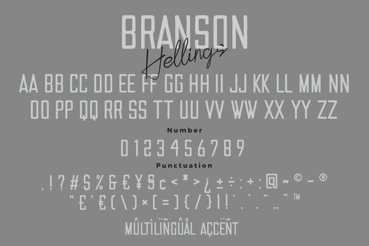 Branson Hellings – Vintage Font Duo, a Sans Serif Font by Bayuktx (Photo 6 of 8)