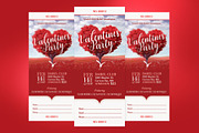 Tree Heart Valentines Party Ticket, a Card Template by Godserv Designs (Thumbnail 2 of 9)
