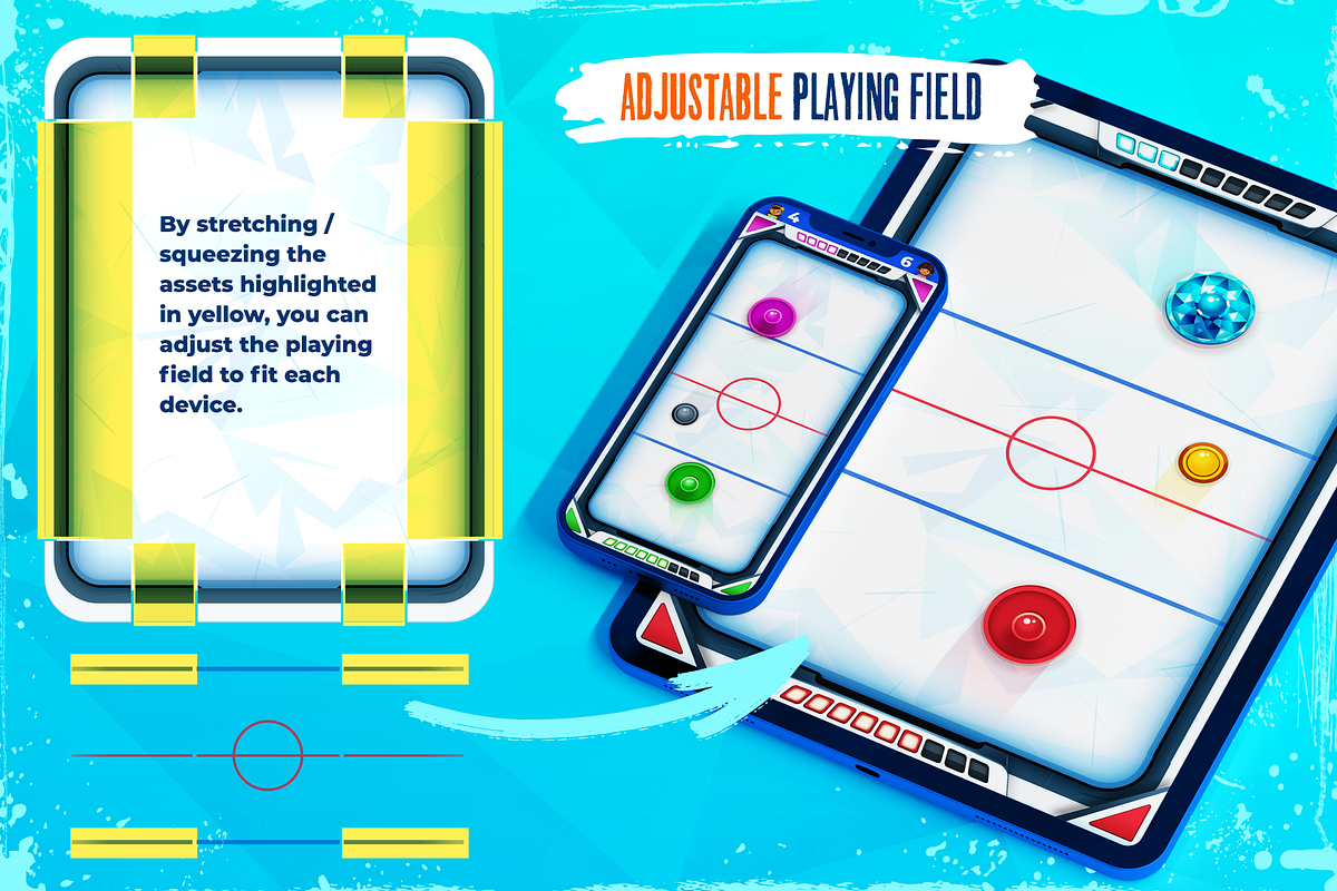 Air Hockey Game Assets, an Illustration by wowu (Photo 11 of 12)