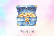 Watercolor Blue Nautical Clipart png, an Illustration by Watercolor design (Thumbnail 8 of 12)