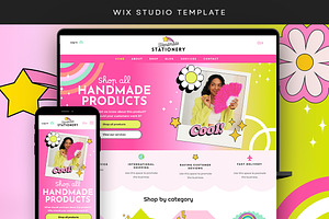 Vibrant Colorful Wix Template Theme