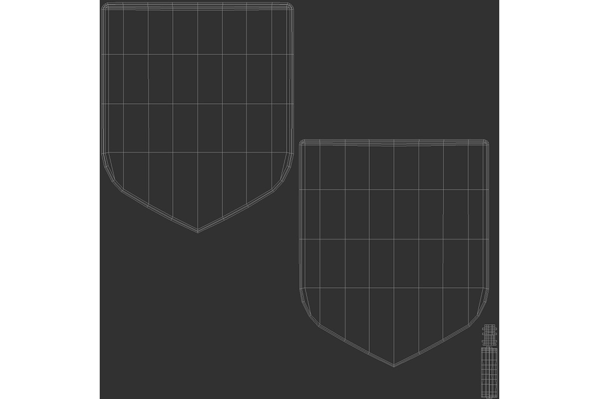 Shield Embroidered Patch 3D Model, an Object 3D Model by rebrandy (Photo 6 of 9)