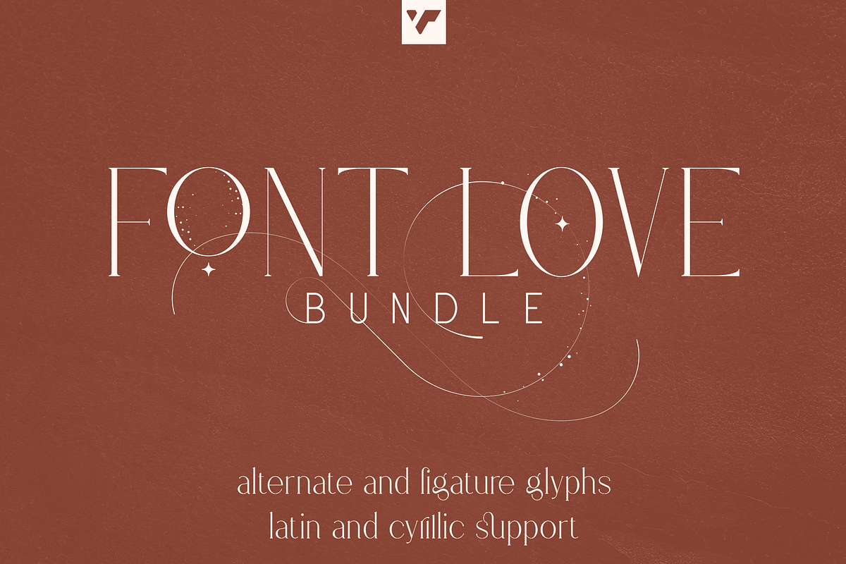SALE! Font Love Bundle, a Serif Font by VP Fonts (Photo 1 of 43)