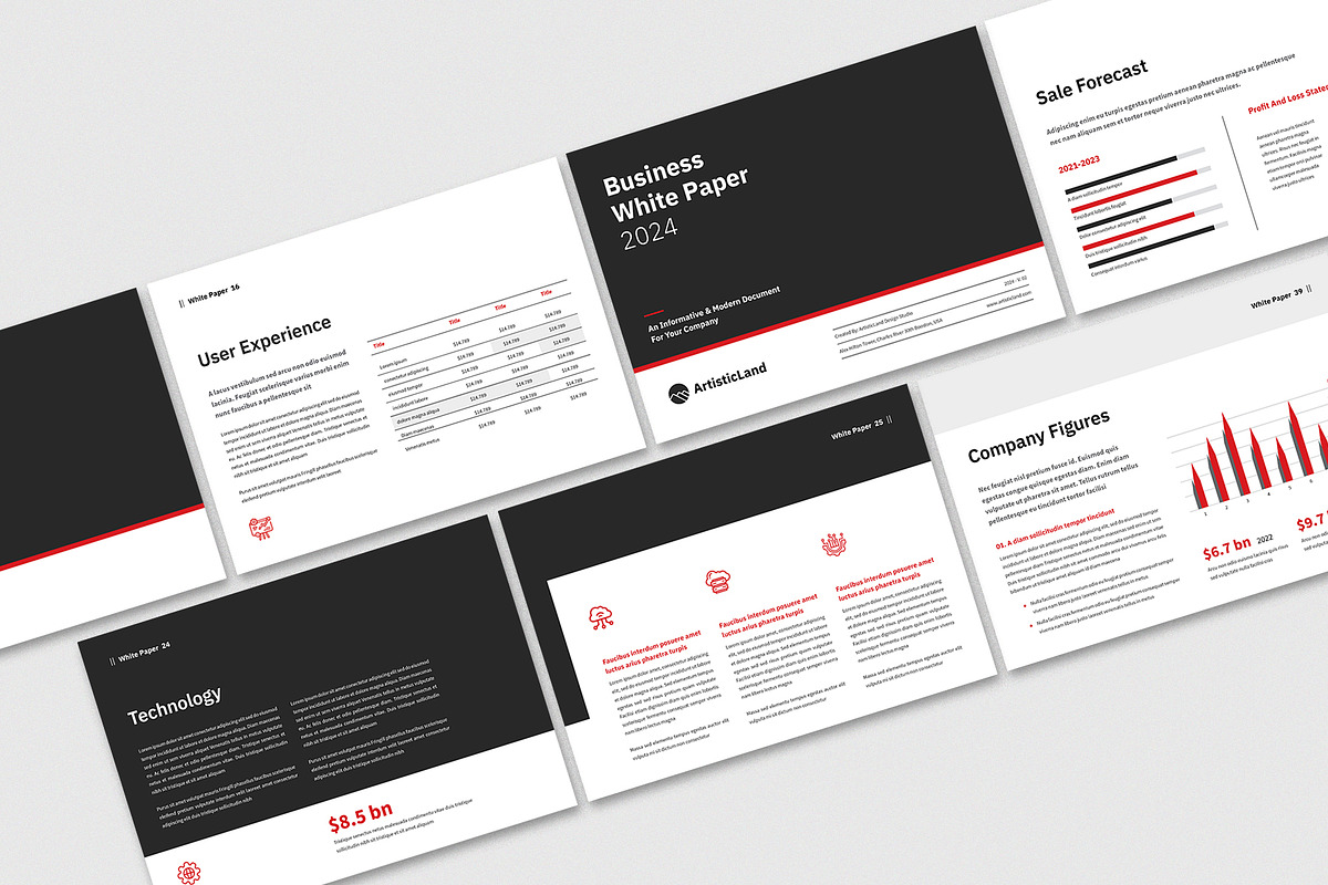 White Paper Template, a Brochure Template by ArtisticLand (Photo 2 of 11)