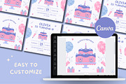 Birthday Celebration Canva Template, a Templates & Theme by TemplateCastleStore (Thumbnail 5 of 7)