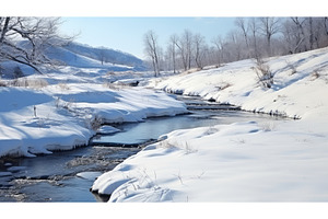 river nature white landscape winding, an Animal Photo by pikepicture