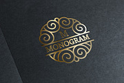 9 Modern Monograms, a Background Graphic by Pgmart (Thumbnail 2 of 6)