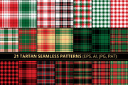 Tartan & Plaid Seamless Patterns, a Pattern Graphic by Sveta Aho (Thumbnail 1 of 3)