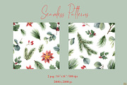 Christmas time 3. Watercolor clipart, an Illustration by Elena Medvedeva (Thumbnail 6 of 10)