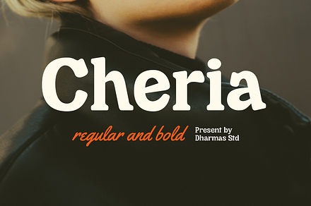 Cheria - Humanist Retro Font, a Serif Font by Dharmas Studio