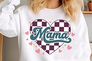 Mama Checkered Heart PNG, Valentines, an Illustration by designcity5 (Thumbnail 9 of 9)