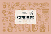 Coffee Drawing ( Coffee Break ), a Food Illustration by Naturaworks Creative (Thumbnail 1 of 8)