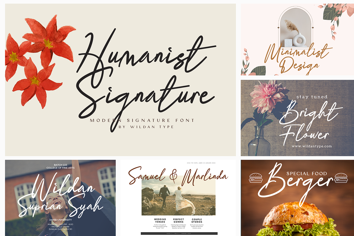 Modern Signature Bundle, a Script Font by Wildan Type (Photo 3 of 12)