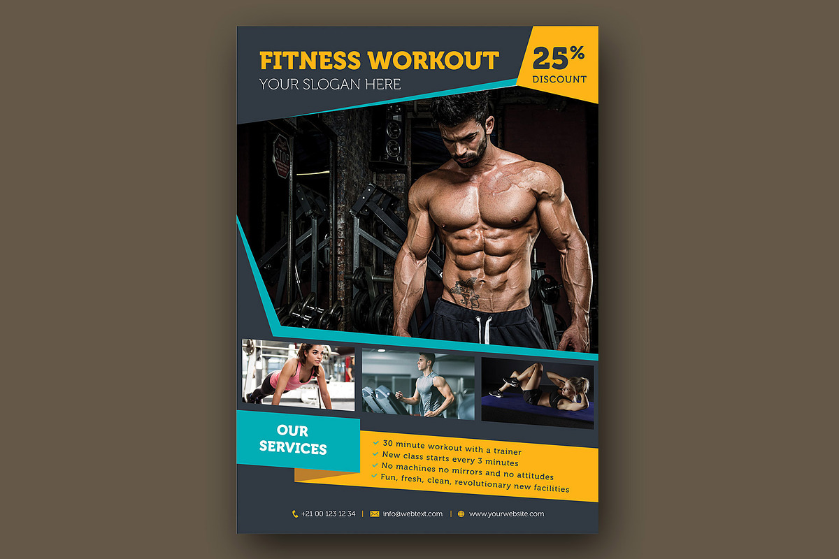 Fitness Center Flyer, a Flyer Template by Rafoz (Photo 4 of 4)