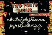 Wakiki Layered Typeface + Bonus, a Sans Serif Font by Drizy (Thumbnail 5 of 9)