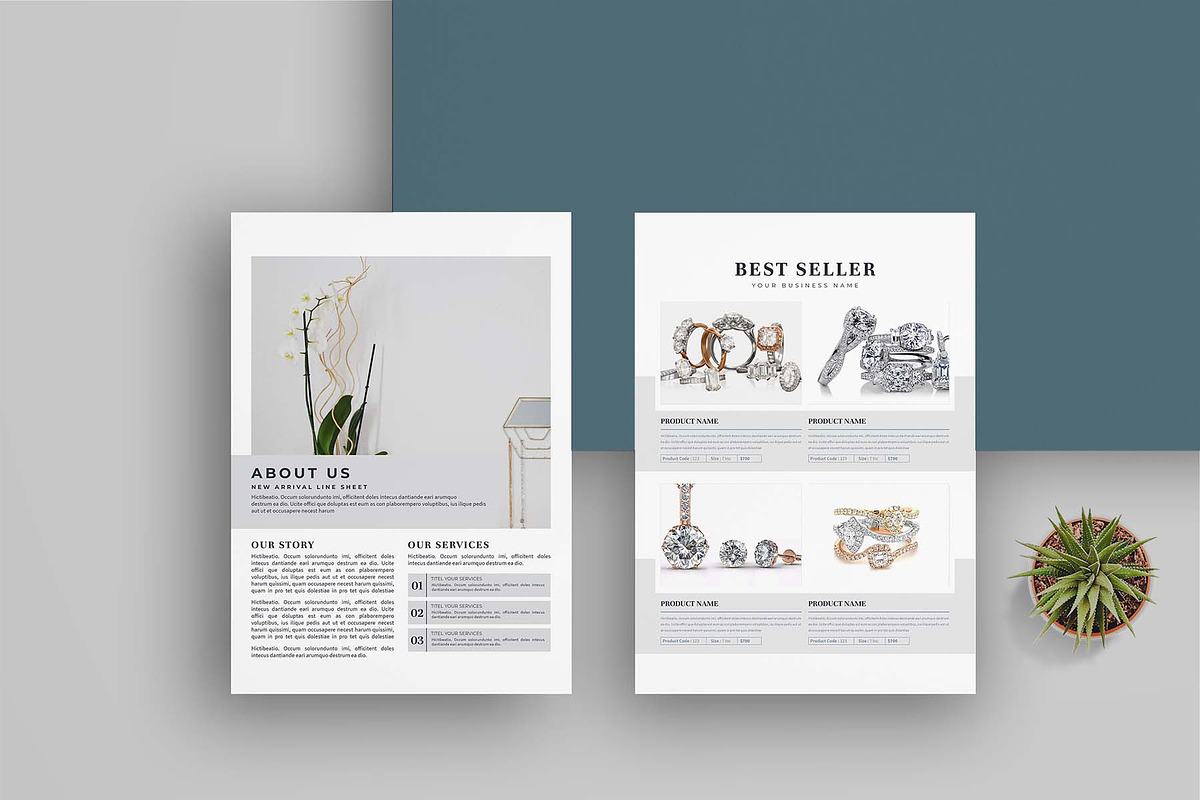 Wholesale Line Sheet Templates, a Flyer Template by obayes (Photo 3 of 7)