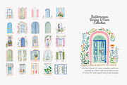 Mediterranean window and door clipar, a Decorative Illustration by Patishop Art (Thumbnail 3 of 10)