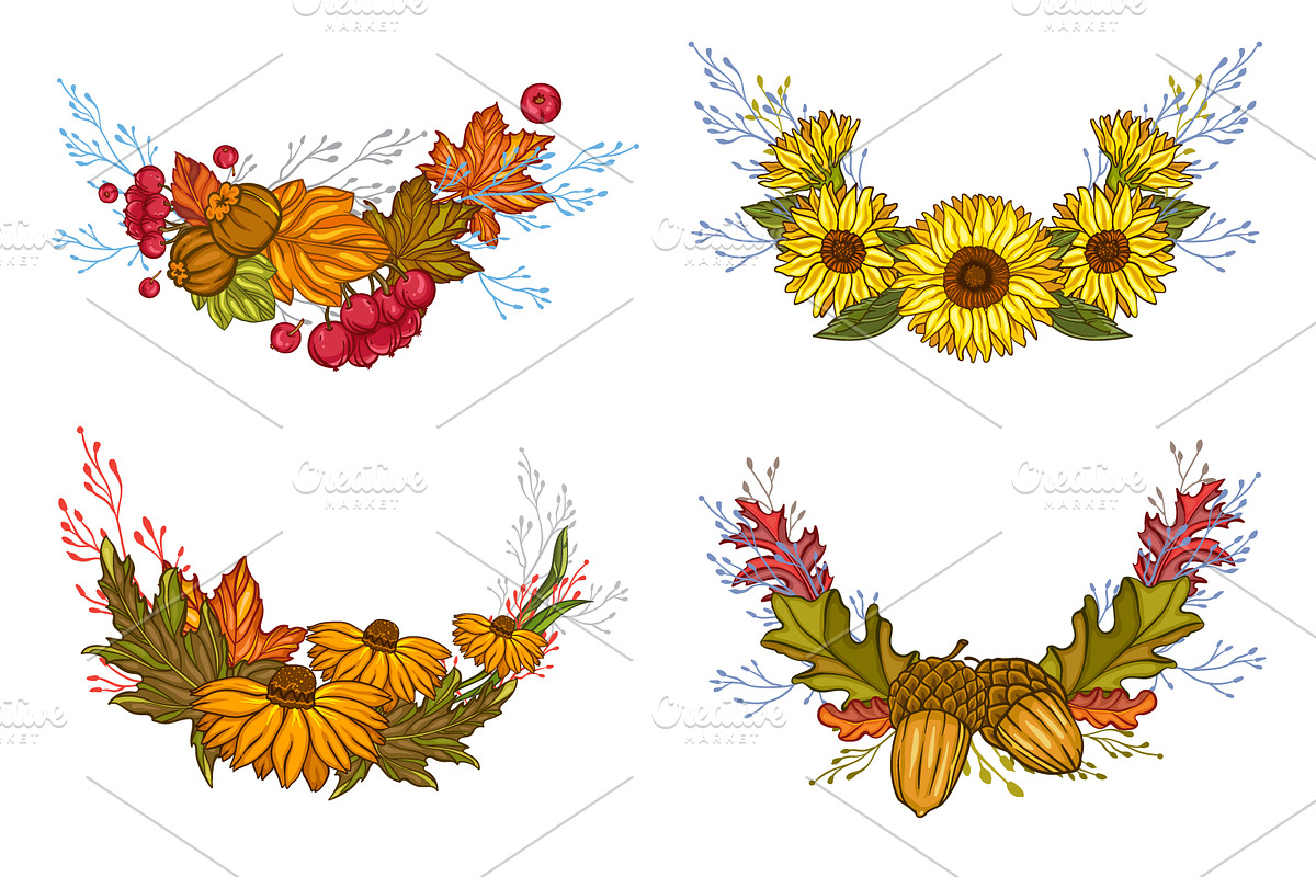 Hello Autumn Collection, a Decorative Illustration by VioSilent (Photo 5 of 10)