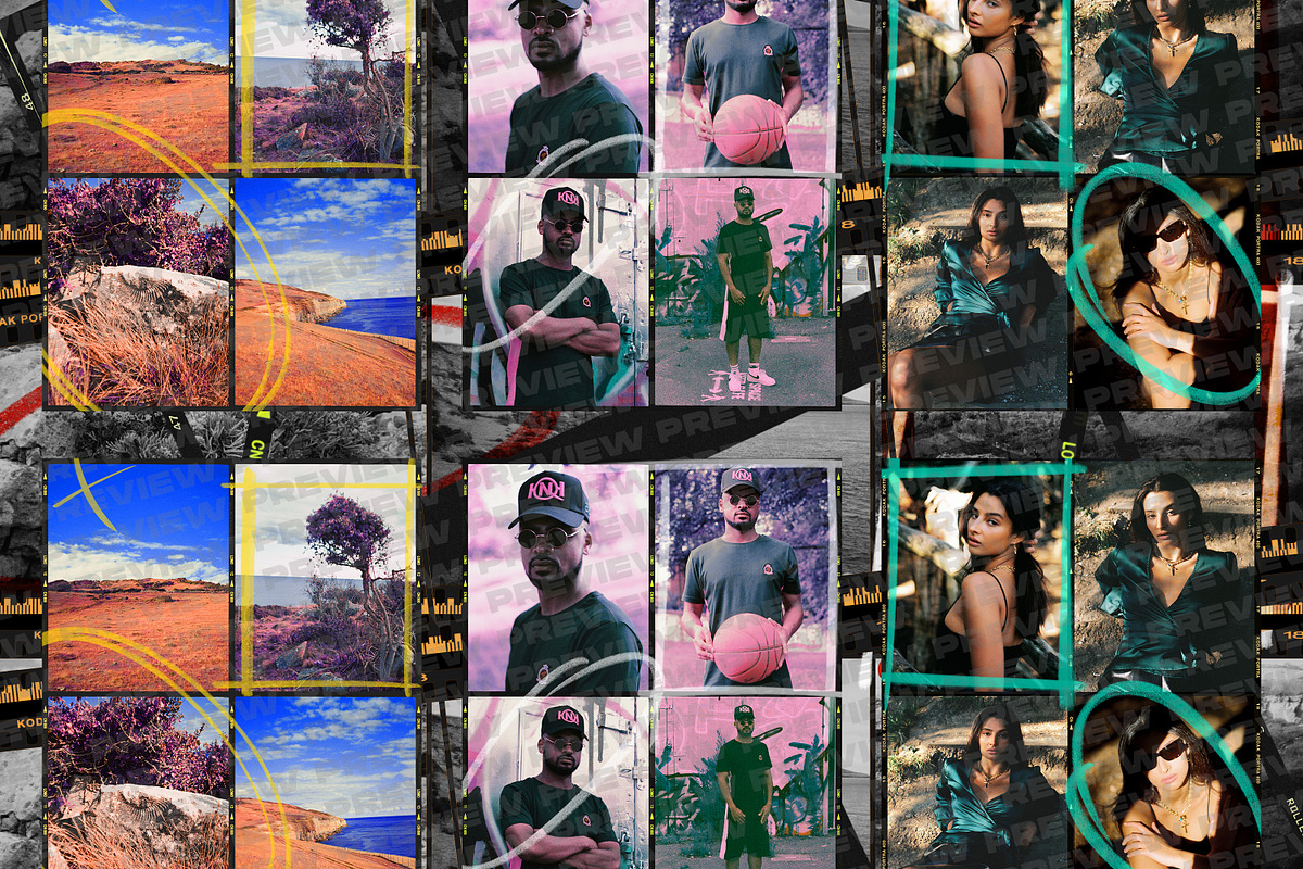Film Borders & Frames Mega Bundle, a Texture Graphic by dbdslondon (Photo 3 of 9)