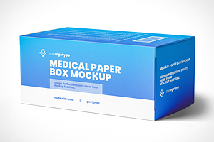 Medical Paper Box Mockup