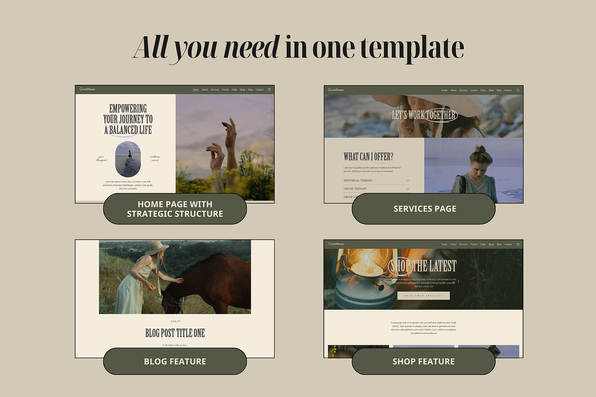 Wellness Squarespace Template, a Squarespace Template by Eden Origin Studio (Photo 9 of 11)