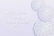 Traditional Floral Backgrounds Set, a Decorative Illustration by Absent A (Thumbnail 1 of 4)