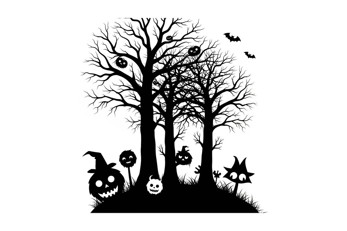 Dark Halloween Forest Design, a Graphic by BIPLOB EXPERT (Photo 13 of 13)