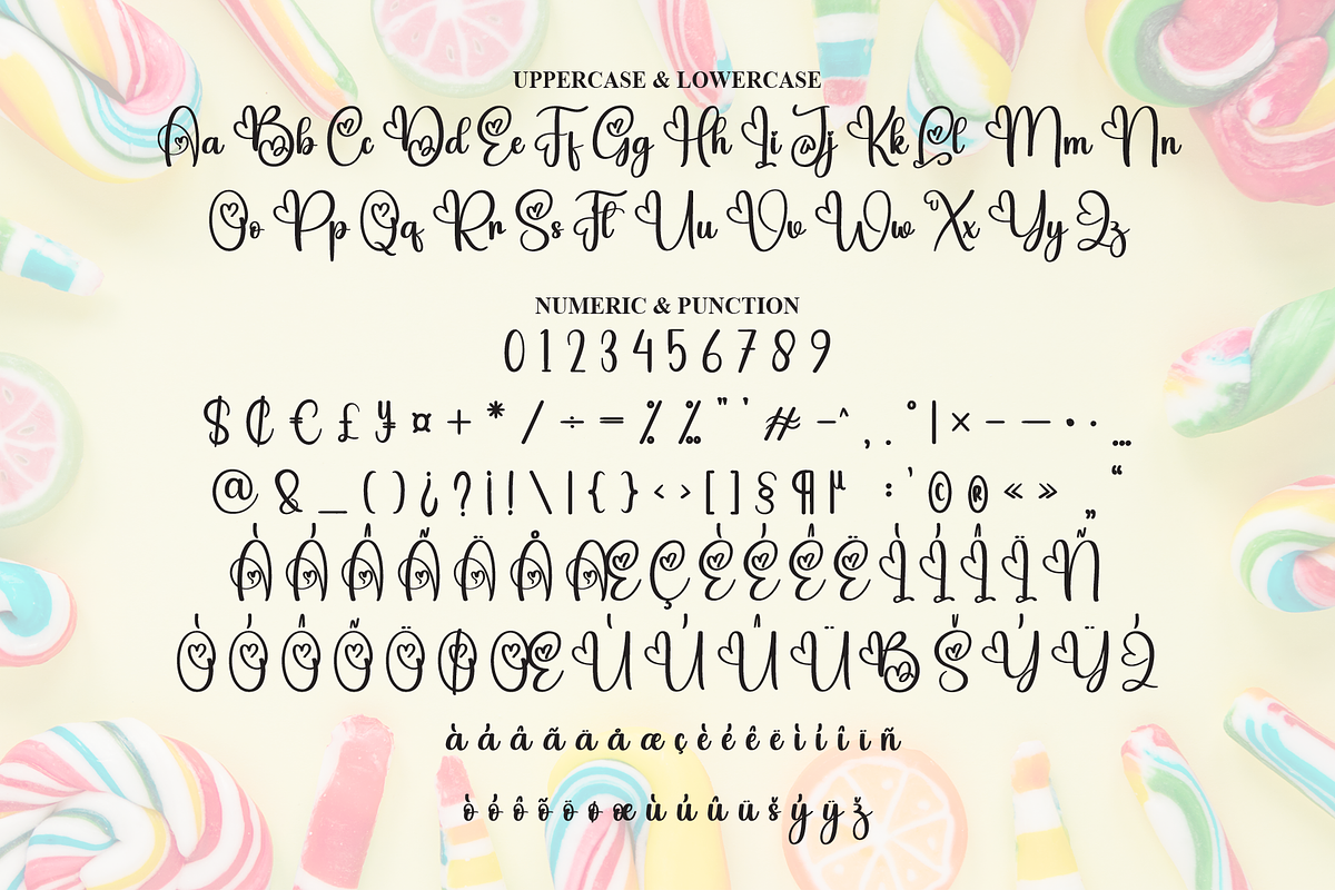 Candy | Script Font, a Handwritten Font by Scratchones (Photo 7 of 9)