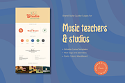 Canva Editable Brand Kit Music, a Branding & Logo Template by Liseno Designs (Thumbnail 2 of 6)