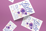 White Blue Anniversary Invitation, an Invitation Template by graphicook (Thumbnail 2 of 3)