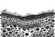 60 Daisy Flower Field Silhouette, a Seasonal Illustration by Amazin_art (Thumbnail 13 of 28)