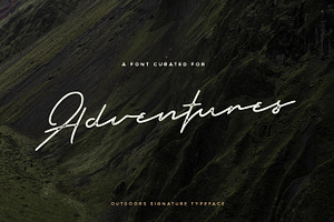 Outdoors Signature Vintage Typeface