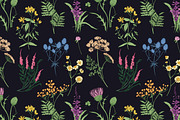 Wild flowers,herbs,herbaceous plants, a Texture Illustration by Good Studio (Thumbnail 9 of 22)