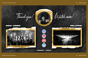 Gold YouTube End Screens, a Social Media Template by Andrew Skoch Design (Thumbnail 4 of 5)