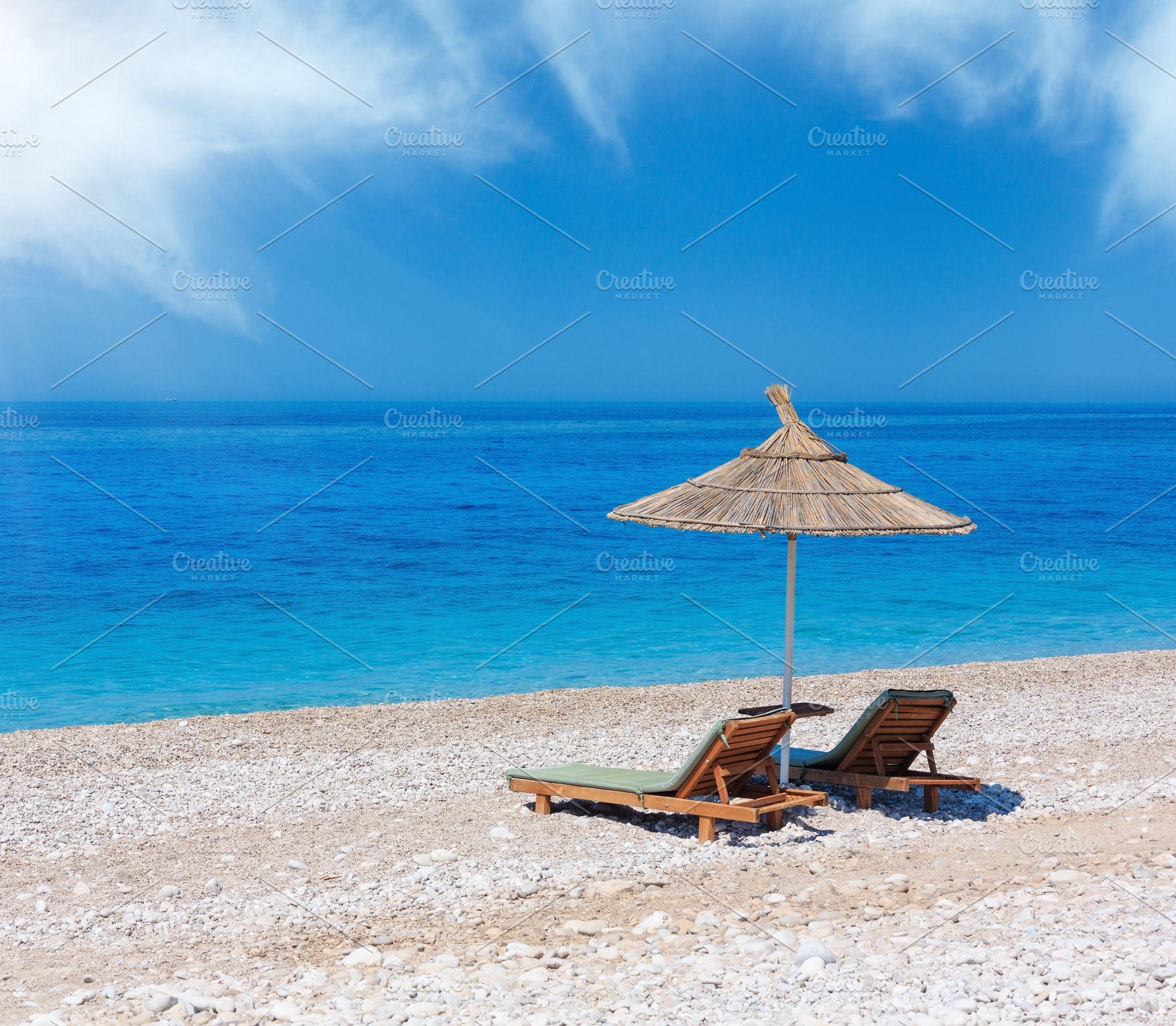Summer morning beach., a Nature Photo by YuriyB