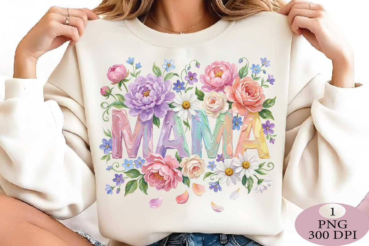 MAMA Hand Painted PNG, an Illustration by Daily.Designs (Photo 3 of 5)