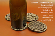 Art Decò Coasters 3 for Laser Cut., an Object Graphic by MaramadeLaser (Thumbnail 4 of 5)