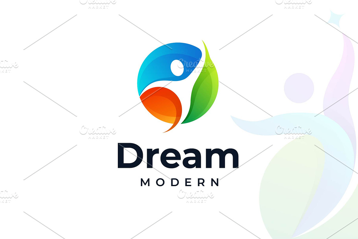 People Colorful Logo, a Branding & Logo Template by BlackSweet_Studio