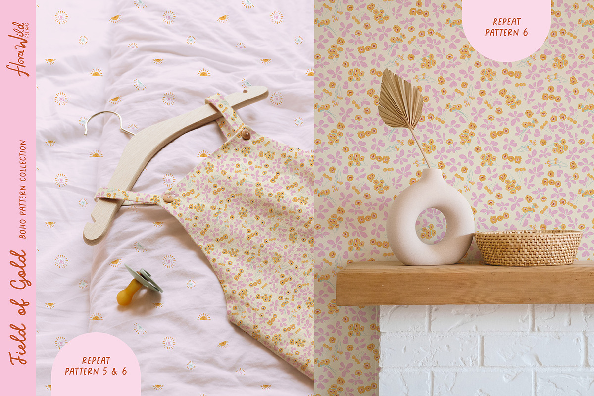 Summer Boho Pattern Collection, a Pattern Graphic by Flora Wild Designs (Photo 4 of 6)