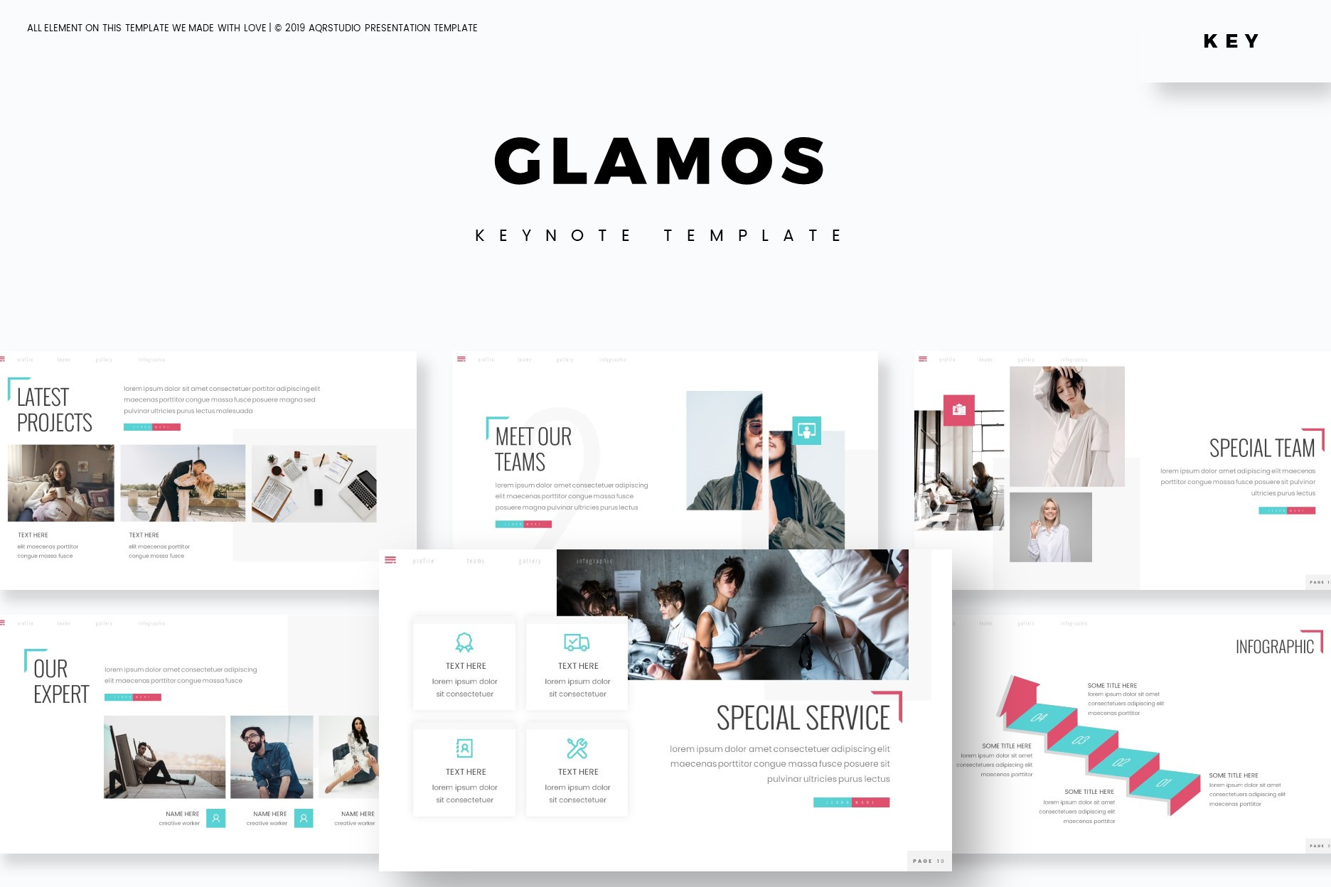 Glamos - Keynote Template, a Presentation Template by AQR Studio