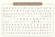 CS Flora Drawn, a Serif Font by Craft Supply Co. (Thumbnail 8 of 8)