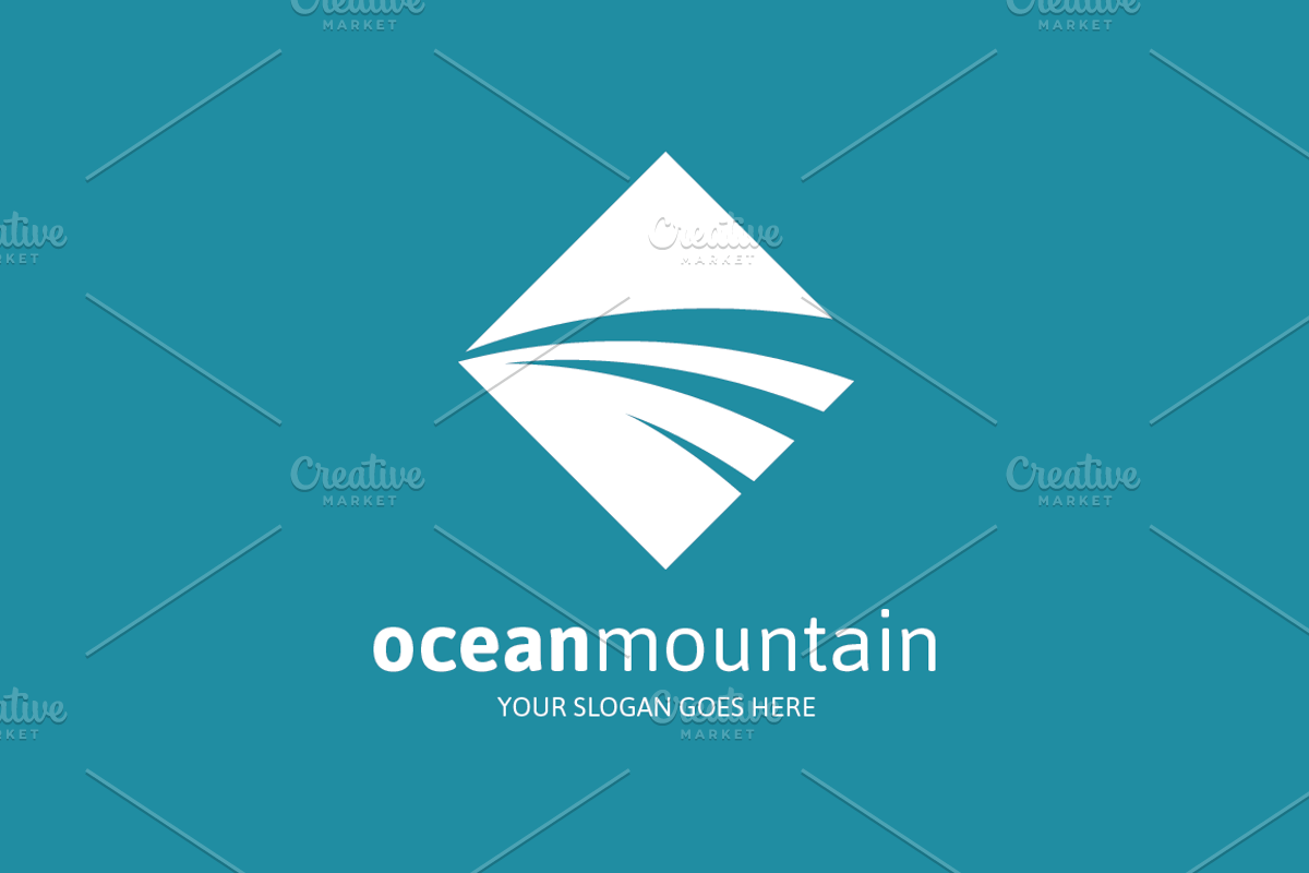 Ocean Mountain Logo, a Branding & Logo Template by MLJ studios (Photo 3 of 3)