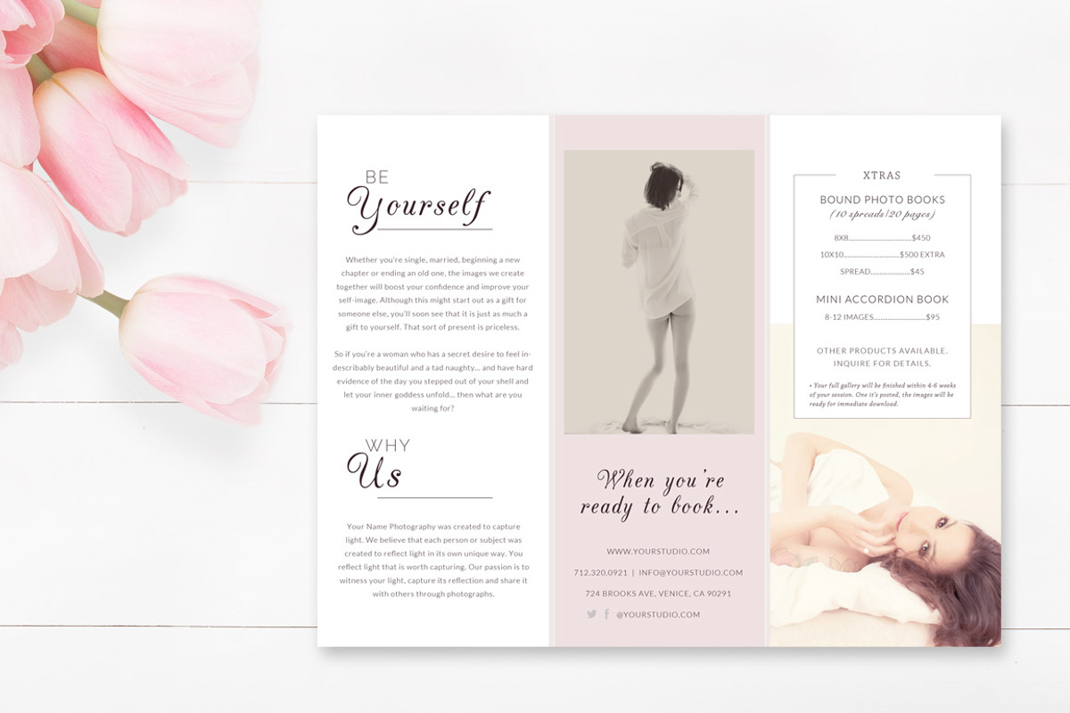 Boudoir Brochure Template, a Brochure Template by By Stephanie Design (Photo 3 of 3)