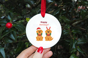 Christmas Dog Golden Retriever PNG, an Illustration by DreamArtGraphic (Thumbnail 3 of 6)