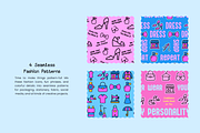 100+ Fashion Icons, Pattern, Poster, an Object Illustration by digitalsbydepi (Thumbnail 10 of 17)