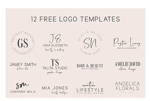 Modern Mira Font Trio 12 Free Logo