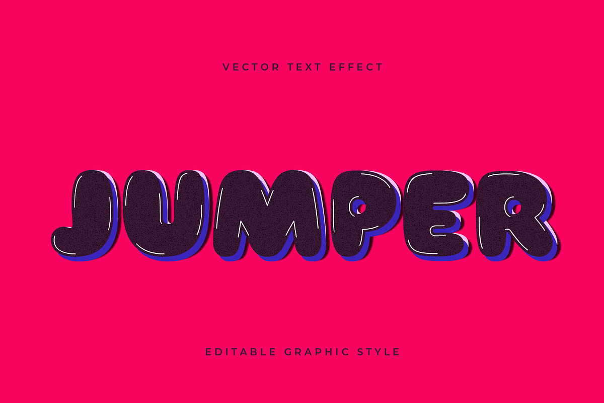 Rounded Grainy Layered Text Effect