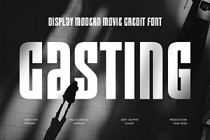 Casting - Modern Movie Credit Font
