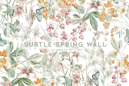 Subtle Spring Wall, a Wallpaper Graphic by MalyskaStudio