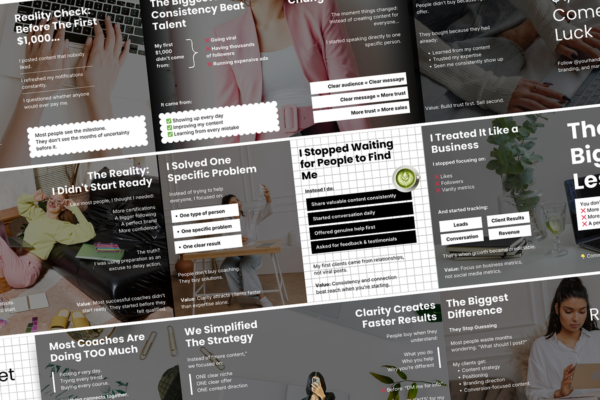 20 Set Of Online Coaches Carousels, a Social Media Template by thecyella.co (Photo 4 of 6)